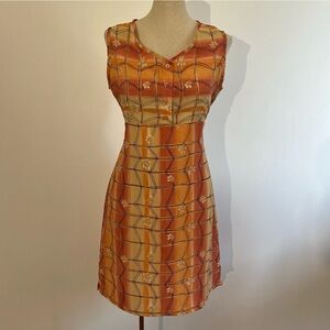 Orange Sleeveless Dress